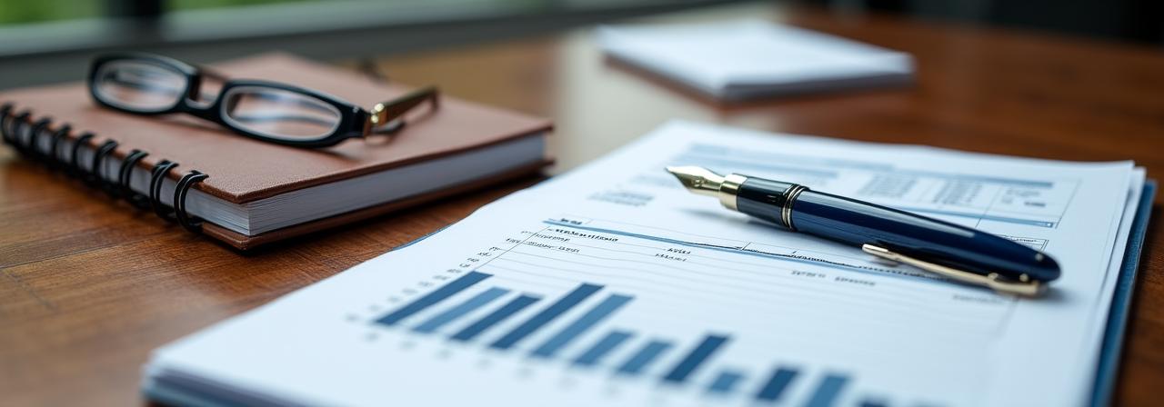 Dokumenty prawne i okulary na profesjonalnym biurku